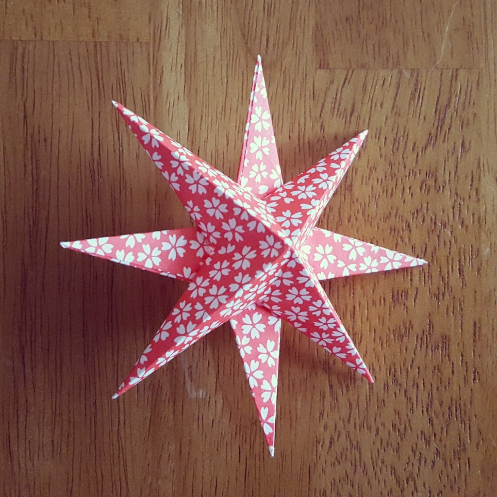 origami 8 point star