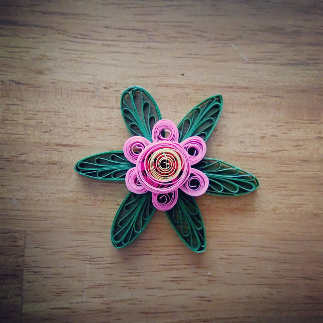 layered quilled flower