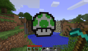 Minecraft Green Mario Mushroom
