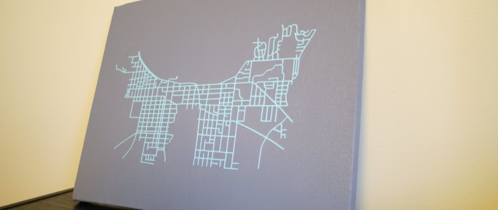 Traverse City street map art
