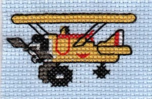 airplane cross stitch