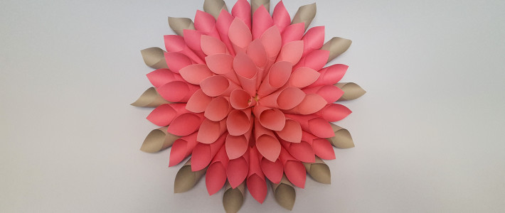 paper craft dahlia flower