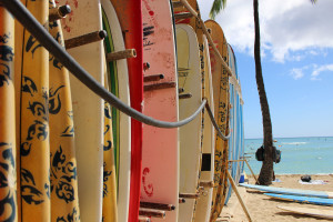 surfboards in hawaii