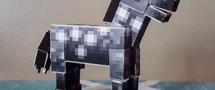 minecraft horse paper craft